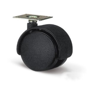 Ratukas D50 mm juodas su plokštele