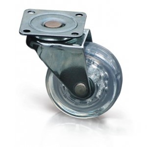 Ratukas D50 mm skaidrus su plokštele