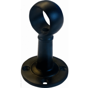 25mm vamzdžio distancinis kiauras laikiklis Juodas